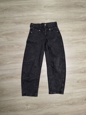 GAP Black Washed High-Waist Jeans